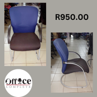 CH14 - Chair visitor black & blue R950.00